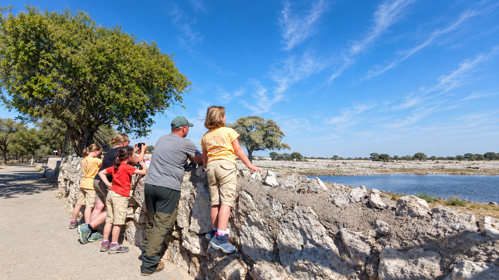 Etosha National Park in the dry season